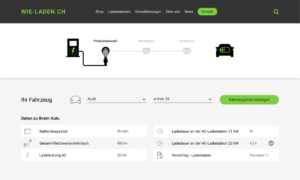 Laderechner einfach und schnell die richtige Ladestation - Websamurai AG die innovative Webagentur in Aarau und Zürich